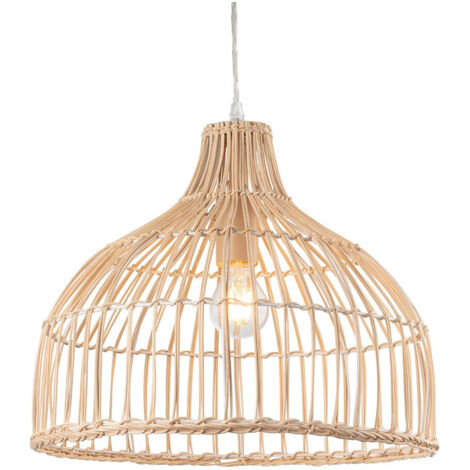 Firstlight Rattan Suspension Dome en Rotin Naturel