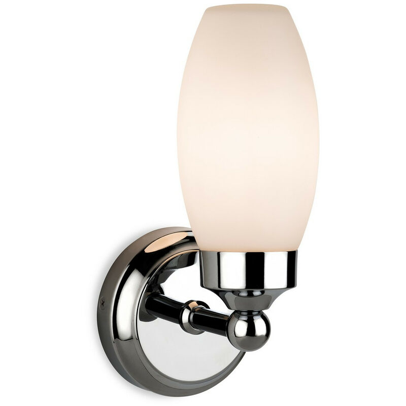 

Firstlight Reef - Aplique de baño 1 luz Cromado con Cristal Opal IP44, E14