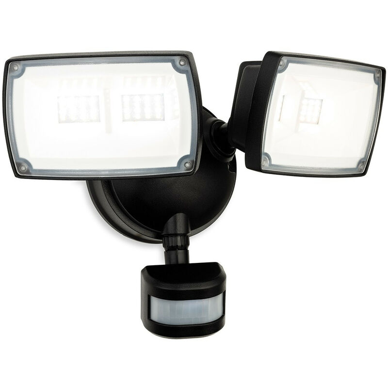 Firstlight Products - Firstlight Reflex led Security 2 Light Wall with pir Black IP54