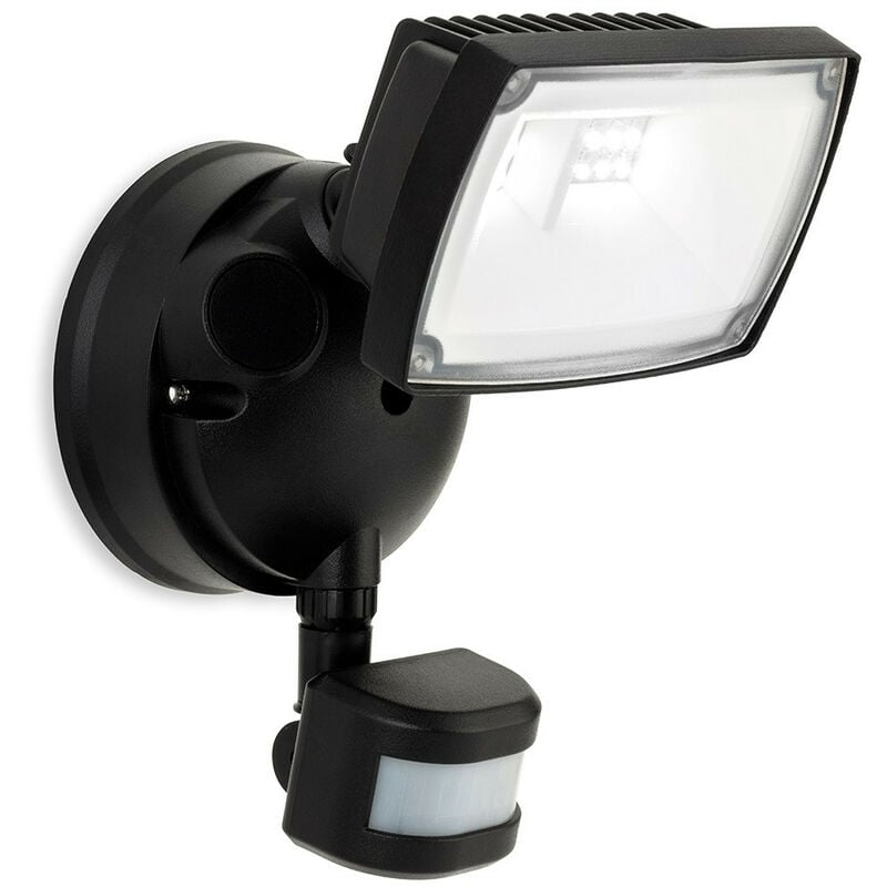 Firstlight Products - Firstlight Reflex led Security Single Wall with pir Black IP54