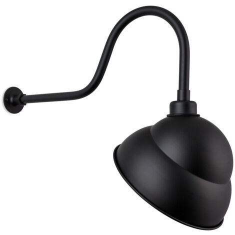 Firstlight Sign - Lampe extérieure à 1 ampoule extérieure - réflecteur 9 'noir IP43, E27