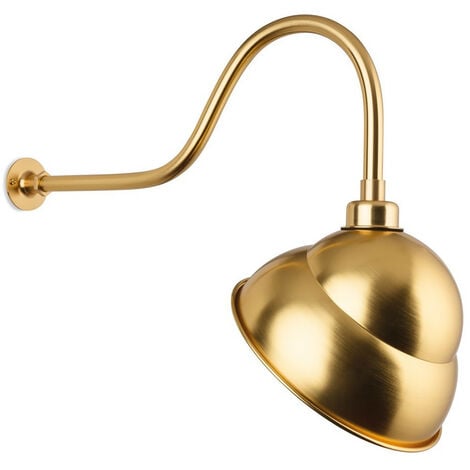 Firstlight Sign - Luminaire extérieur à 1 lumière pour enseigne extérieure - réflecteur 9 'laiton IP43, E27
