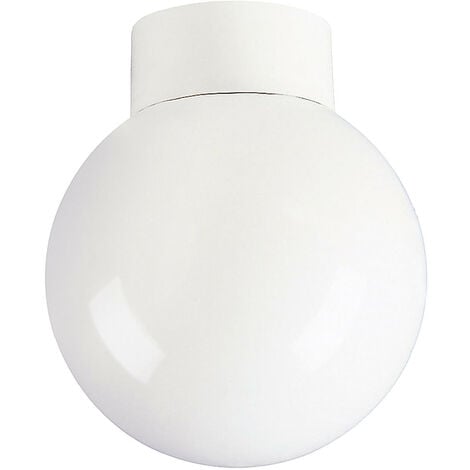 FIRSTLIGHT PRODUCTS Firstlight Sphere Traditional Style 15cm Flush Ceiling Light in White and Opal Glass