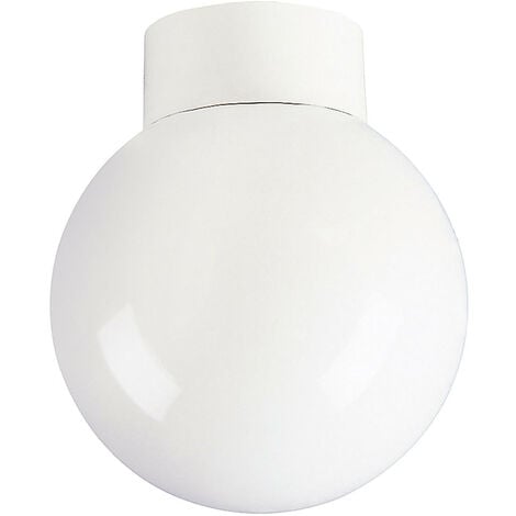 FIRSTLIGHT PRODUCTS Firstlight Sphere Traditional Style 18cm Flush Ceiling Light in White and Opal Glass