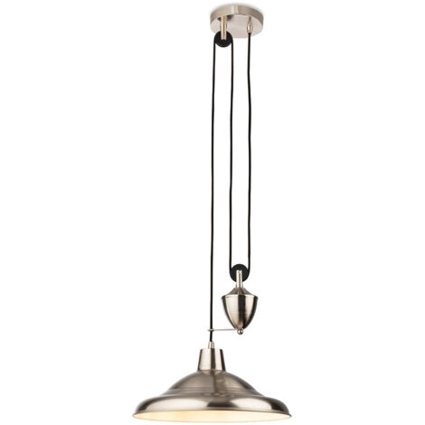 Firstlight Suffolk Suspension Rise & Fall Acier Brossé