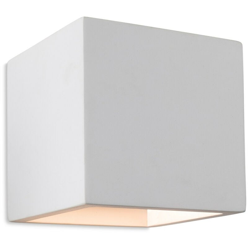 

Firstlight Troy - 1 Aplique de pared interior de yeso claro Blanco, G9