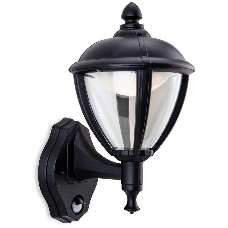 Image of Firstlight Products - Firstlight Unite - Lanterna da parete per esterni a led, pir IP44 nera
