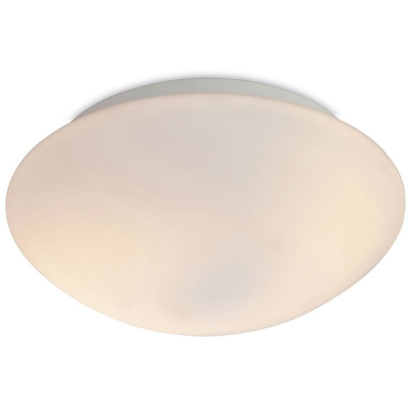 Firstlight Vento - 2 Light Flush Runde Badezimmer Deckenleuchte Opalglas IP44, E27