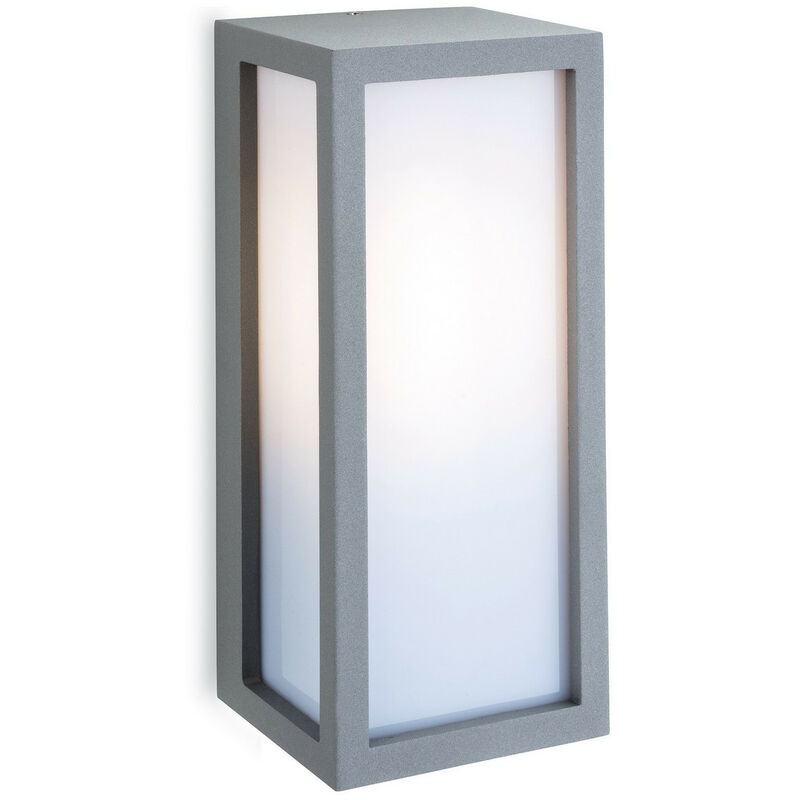 Image of Firstlight Products - Firstlight Warwick - Applique da esterno 1 Luce Argento, Diffusore Opale IP54, E27