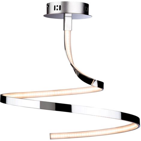 Firstlight Wave - Semi-plafonnier LED intégré Chrome