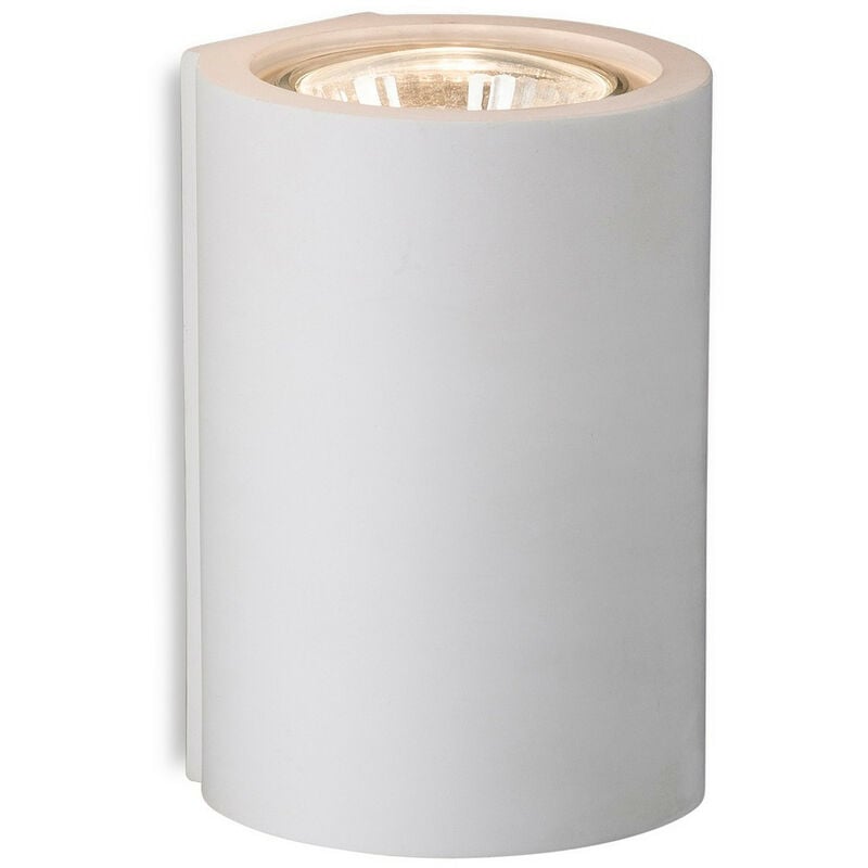 Firstlight Wells - Applique da interno a 1 luce singola in gesso bianco, GU10