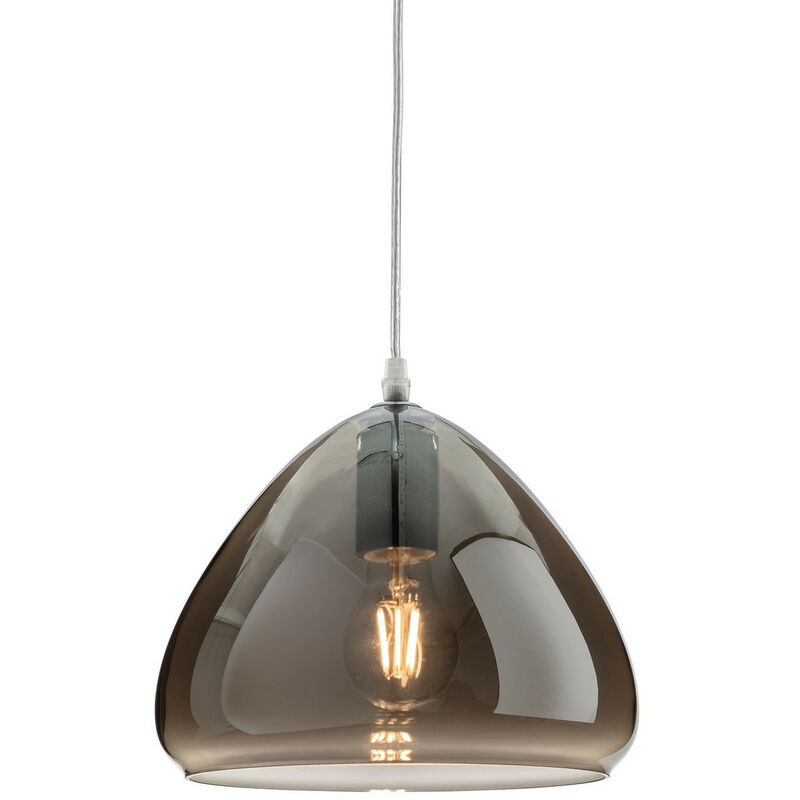 Firstlight Willis Suspension Dome Chrome avec Verre Fumé