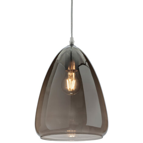 Firstlight Willis Suspension Dome Chrome avec Verre Fumé