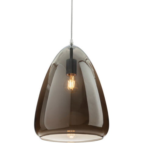 Firstlight Willis Suspension Dome Chrome avec Verre Fumé