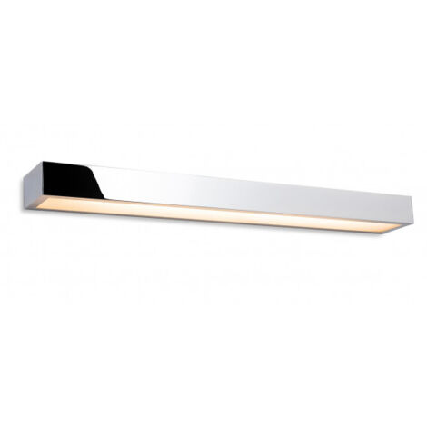 Firstlight Zulu Applique murale LED Down Light pour salle de bain - 600 mm Chrome avec diffuseur en verre opale IP44