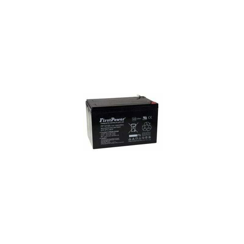 

Powery - FirstPower Batería de GEL para SAI APC RBC4 12Ah 12V VdS