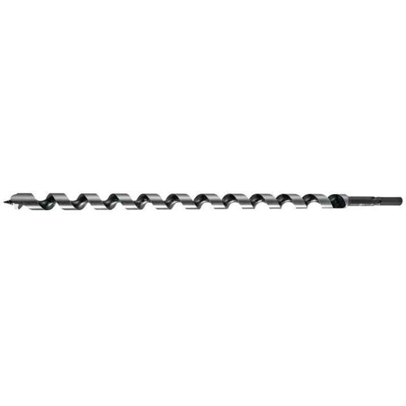Mèche à bois à simple spirale type 0084 d. 18 mm longueur utile 250 mm 6 pans Longueur totale 320 mm
