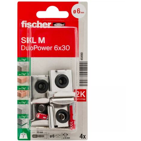 Fischer 045490 fischer Spiegelbefestigung SKL M 30 mm   1 Set