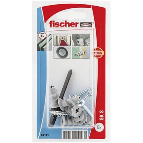 Fischer 084343 Blister tacos carton yeso GK SK NV