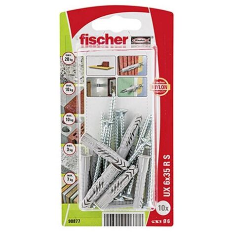 Fischer 090877 Blister tacos universales nylon UX 6x35 RSK NV