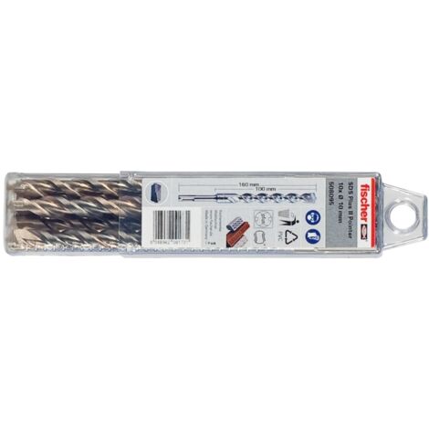 Fischer 10x Hammerbohrer SDS Plus II Pointer 12/100/160 QP - 531868