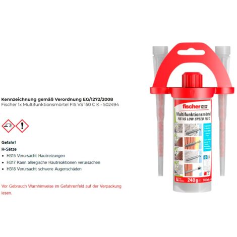 Fischer 1x mortier multifonction FIS VS 150 C K - 502494