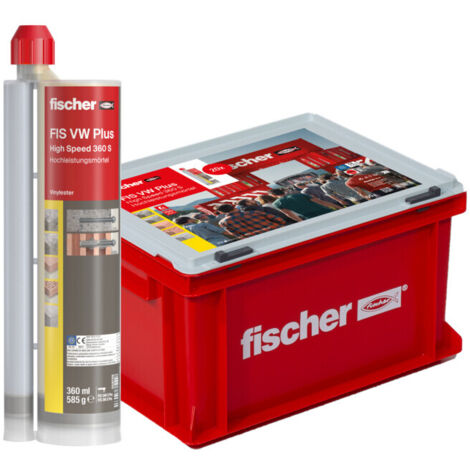 Fischer 20x Mortier haute performance FIS VW Plus 360 S en coffret professionnel grand modèle - 558766