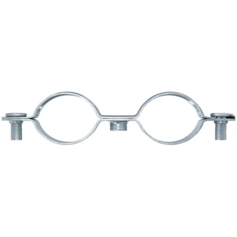 Fischer 25x Collier d'écartement à visser métal double AMD 14-16 - 545773