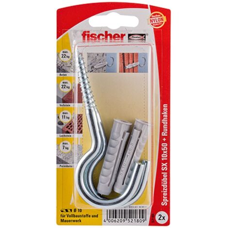 Fischer 2x Dübel SX 10x50 HV - 52180 Auslauf