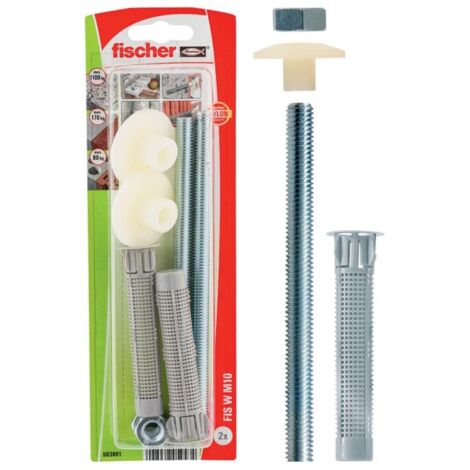 Fischer 503801 FIS W M10 K NV Fissaggio per lavavetri 85 mm 12 mm 1 KIT