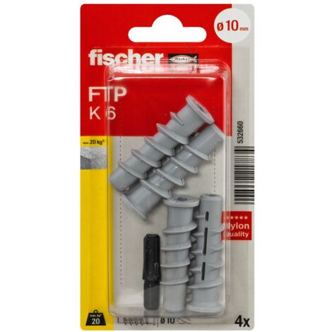 FISCHER 532660 Turbo Porenbetondübel FTP K 6, 4 Stk
