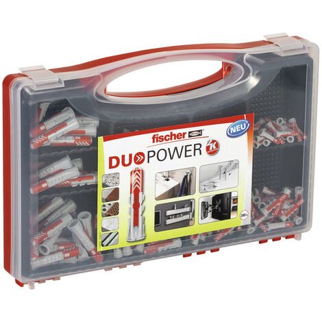 fischer 535973 - fischer redbox Cheville tous matériaux fischer DuoPower (280pcs) RED-BOX DuoPower