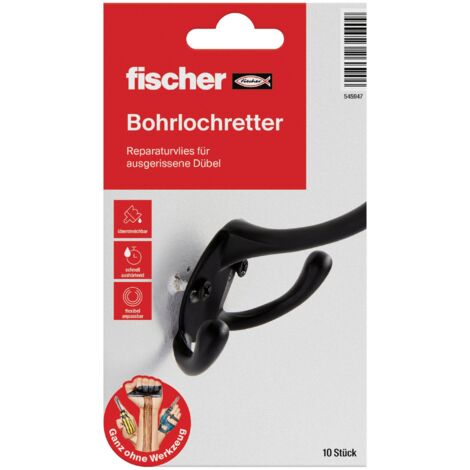 FISCHER 545947 LOT DE 10 PERFORATEURS DE PERCUSSION POUR CHEVILLE DE MATÉRIAUX DURCISSEMENT 3 MIN ROUGE/BLANC