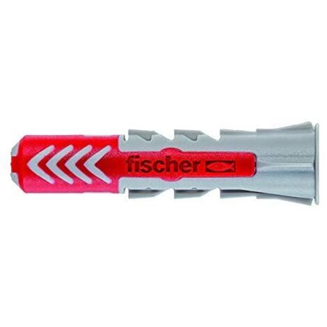 fischer 557383 Tasselli, Grigio/Rosso, 6x30/750uds