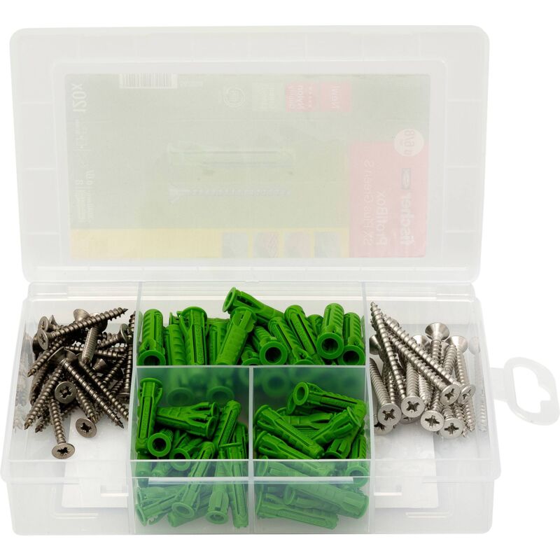 567898 ProfiBox sx Plus Green Set de fixation 120 pc(s) W716633 - Fischer