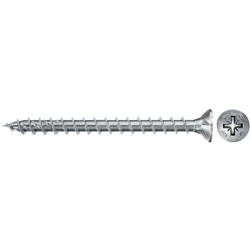Fischer - Tornillos PowerFast ii fpf ii czf, 40x30 bc, cabeza avellanada, engarce pz, rosca total, cincado, caja 1000 670194