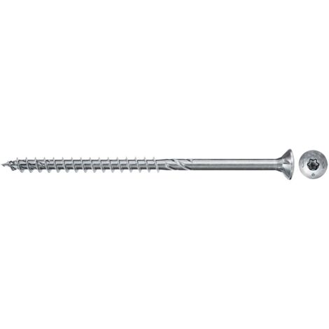 Fischer 670364 Viti per Legno o Truciolare a Filetto Parziale, Blu (Passivato), 5.0 x 100 mm