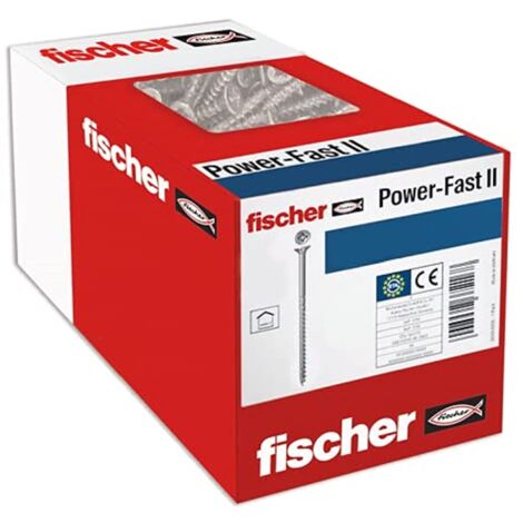 fischer 670524 Viti per Legno, Blu passivato, 6,0x70