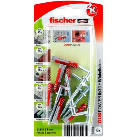 Fischer 6x DUOPOWER 6X30 RH avec crochet rond - 535222