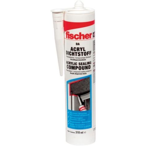 fischer Acryldichtstoff DA 310ml braun