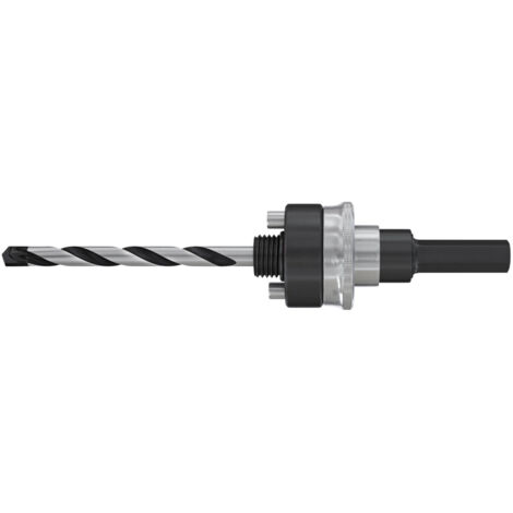 Fischer Adattatore 32-152 K con punta di centraggio TCT per sega a tazza HS-Multi A1 S, adattatore FML per fresa al carburo per muratura e legno, 1 adattatore,551368