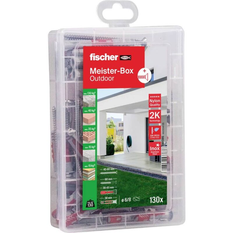 561385 Boîte d'assortiment de chevilles 130 parties - Fischer