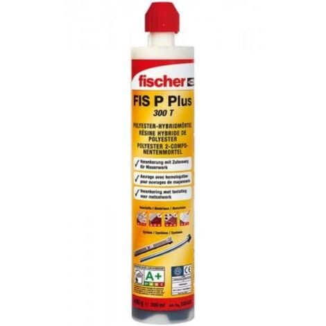 FISCHER ANCLAJES resina fis p plus 300 t 523226 fischer , Resina Fis P Plus 300 T 523226 de la marca Fischer.