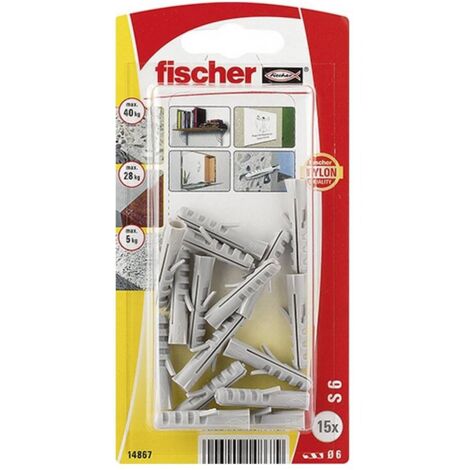 FISCHER blister 15 taco s-6 kp 14867 fischer , Blister 15 Taco S-6 Kp 14867 de la marca Fischer.