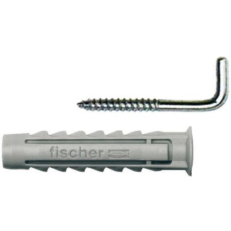 Fischer blister 3 unités queue SX-6 + crochet 4x44mm