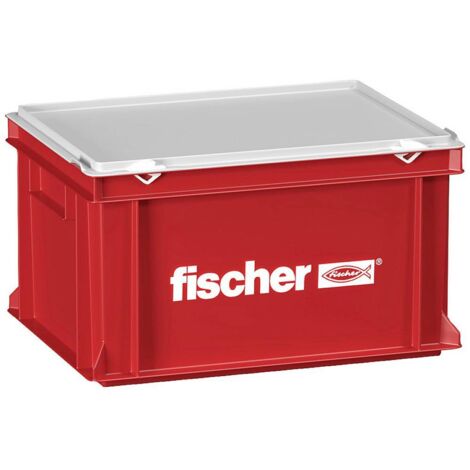 Fischer – Caisse de transport 91425 – Dimensions 400 x 300 x 237 mm – Coffret d'artisans pour rangement outils – Environnement chantier humide - W455602