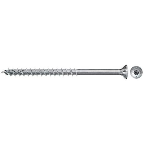 fischer caja de tornillos para madera rosca parcial, Cincado, 4x50