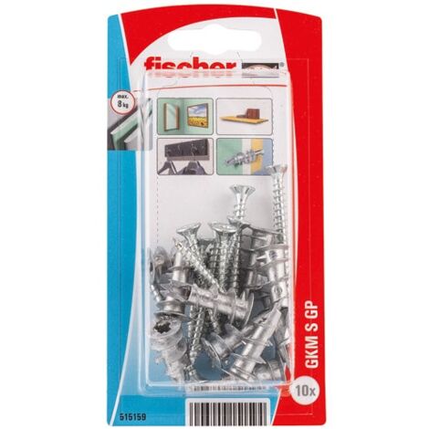 FISCHER - Cheville autoperce metal gkm sf blister de 10.