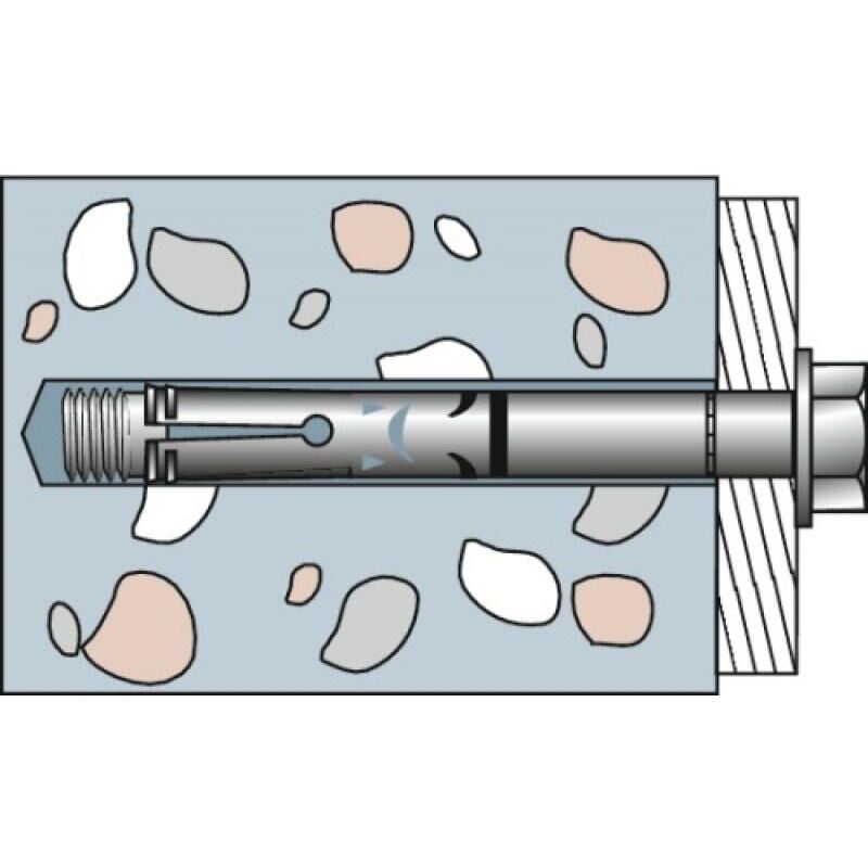 Chevilles d'ancrage à double expansion fh ii, longueur 135 mm, en boîte de 25 Fischer