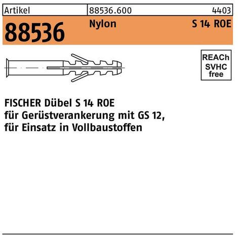 Fischer S 14 ROE Cheville en Nylon® By fischer